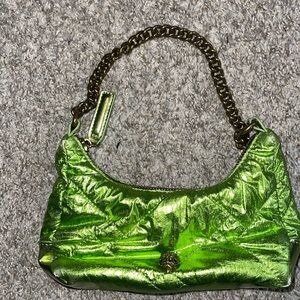 Mini green metallic crossbody/ handbag
